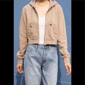 Brandy Melville Light brown cropped jacket